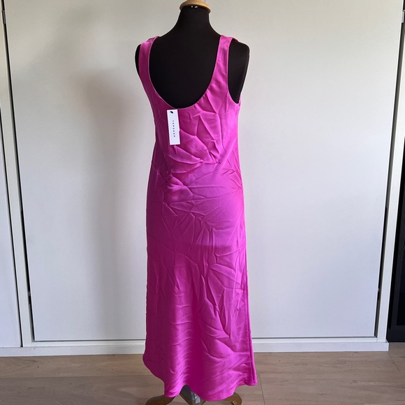 Topshop Slip Hot Pink Dress Size AU 12 - Picture 5 of 8